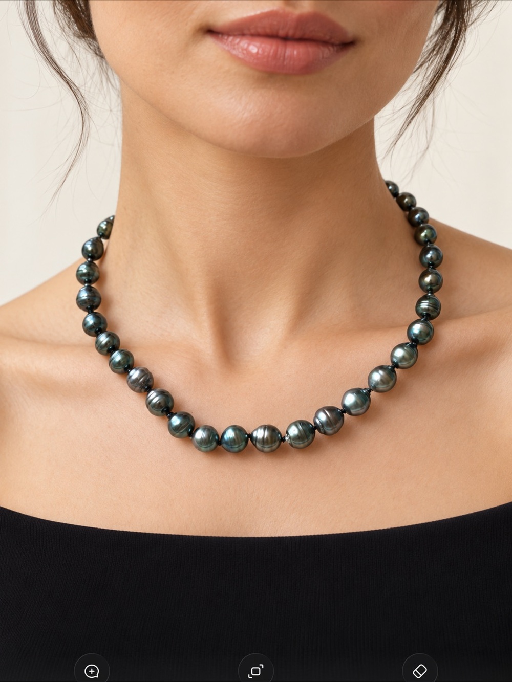 EFFY Tahitian Baroque Pearl Necklace – 35 Pearls, 18K Gold Clasp